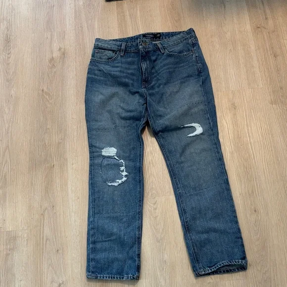 Ralph Lauren Women's Relaxed Distressed Denim Jeans - Picture 5 of 12